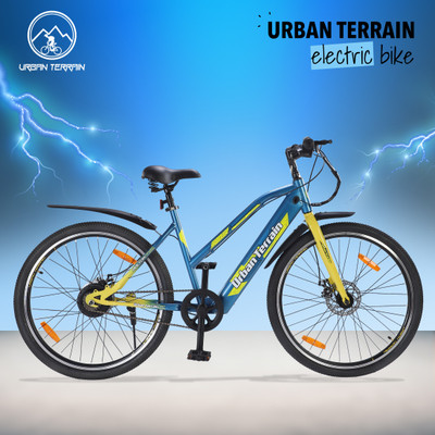 Urban Terrain Bolton Electric Cycle For Men/Women Ages 15+ Range 35+km | (Li-ion)Battery Cycle 27.5 Inches Single Speed Lithium-ion (Li-ion) Electric Cycle For Rs. 20239 @ 69 %