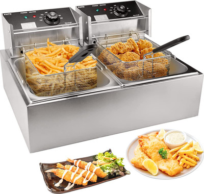 KOBBEY Professional 12 Ltr Deep Fryer Machine 3 Year Warranty 12 L Electric Deep Fryer
