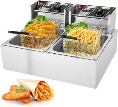 MAZORIA Professional 12 Ltr Deep Fryer Machine 3 Year Warranty 12 L Electric Deep Fryer
