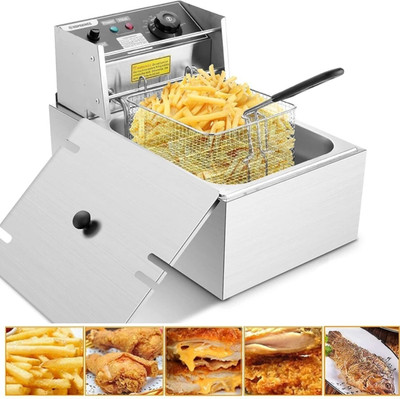 MAZORIA 6 Ltr Electric Deep Fryer with 4 Year Warranty 6 L Electric Deep Fryer