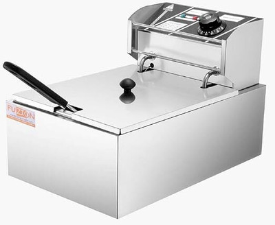 DIGICOP 6 Liters 2500W Commercial Single Electric Fryer, Silver 6 L Electric Deep Fryer