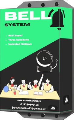Jay Automation Automatic School Bell Management System (WiFi, No App/Internet Needed) Wireless Door Chime(36 Tunes)