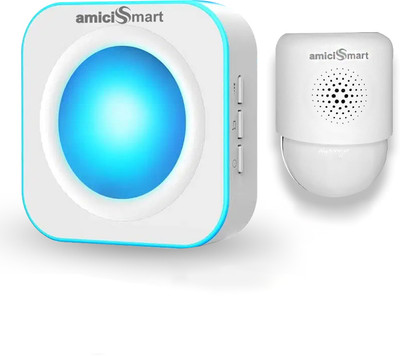 amiciSmart Automatic Motion Activated Door Bell with PIR Sensor,36 Chime and RGB Indication Wireless Door Chime(36 Tunes)