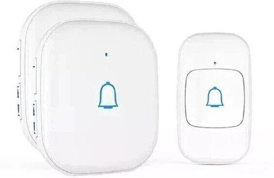 himster Wireless Doorbell for Modern Home Door Chime 1 Transmitter & 2 Receivers Wireless Door Chime(2 Tunes)