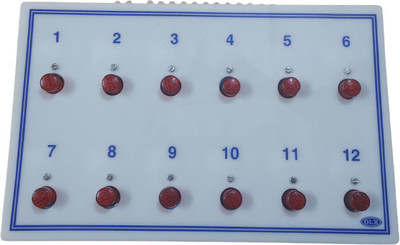 MME Nurse Calling Station 12 points with inbuilt buzzer sound & led Indication Wired Door Chime(1 Tune)