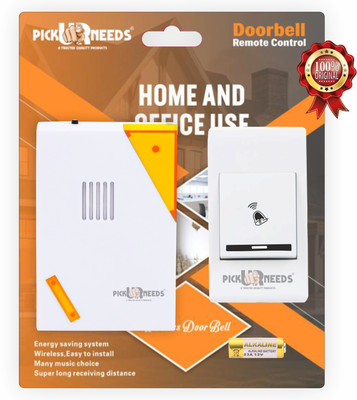 Pick Ur Needs Wireless Door Bell For Home And Office With 32 Multiple Ringtone Wireless Door Chime(32 Tunes)