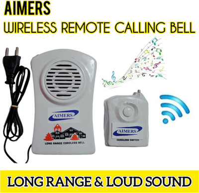AIMERS Wireless Remote Calling Bell Wireless Door Chime(1 Tune)