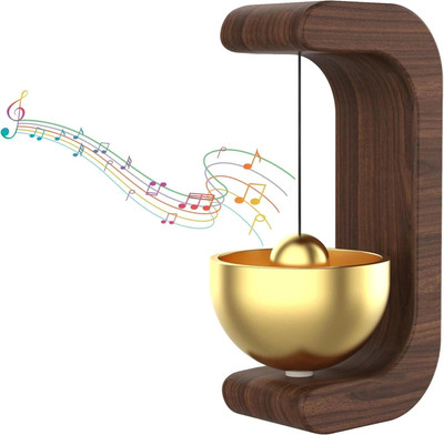 Sentrox Wooden Magnetic Chime Bell - Set of 1 - (Brown) Wireless Door Chime(1 Tune)