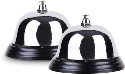 GrahLogy 2 Pcs Wireless Calling Bell/Desk Bell for Office/Reception/Clinic Wireless Door Chime(1 Tune)