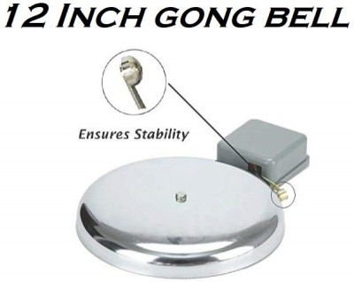 Rosario 12 Inch Big Size Electric School Gong Bell with Loud Sound Steel School Bell Wired Door Chime(1 Tune)