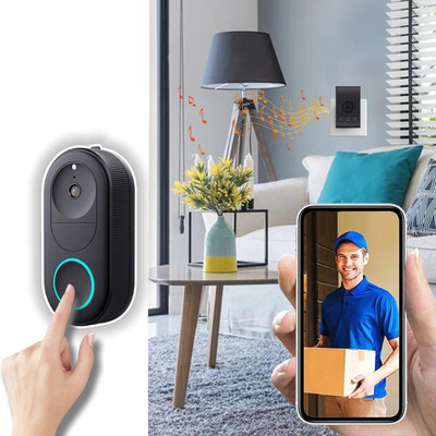 SUICUNE 1080P WiFi Video Doorbell Camera Wireless, AI Human Detection Wireless Door Chime
