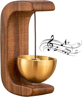 HVG TRADERS Magnetic Door Chime Bell, Wooden Shopkeepers Bell for Door Opening Wireless Door Chime(1 Tune)