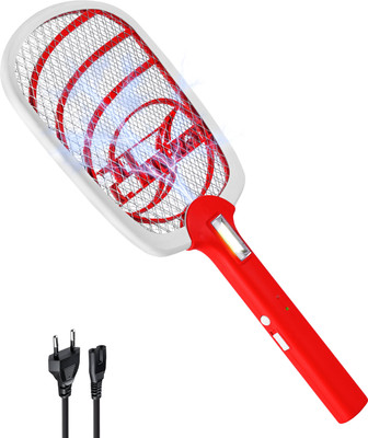 24 ENERGY Premium Mosquito Racket with pest attracting COB lamp | Free Warranty & Cable Electric Insect Killer Indoor, Outdoor(Bat)