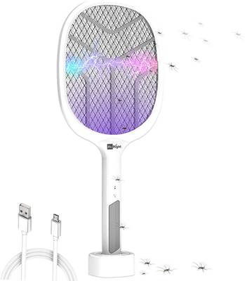 Mr. Right Mosquito Bat Racket with UV Light Rechargeable (Made in India with Warranty) Electric Insect Killer Indoor, Outdoor