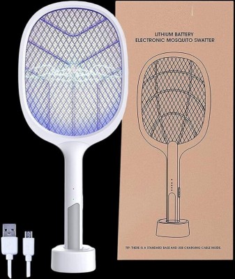 TOPPA Mosquito Racket With Rechargeable Insect Killer, 1200Mah Lithium Ion Battery Electric Insect Killer Indoor, Outdoor(Bat)