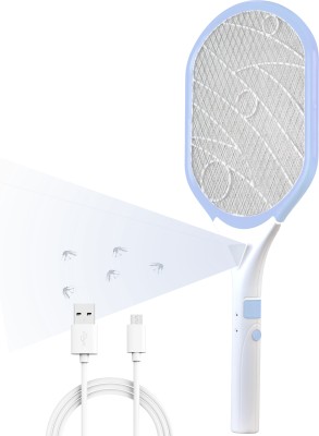 Killato by Weird Wolf Ce Certified Mosquito Racket/Bat with Led Light - Blue Electric Insect Killer Indoor, Outdoor(Bat)