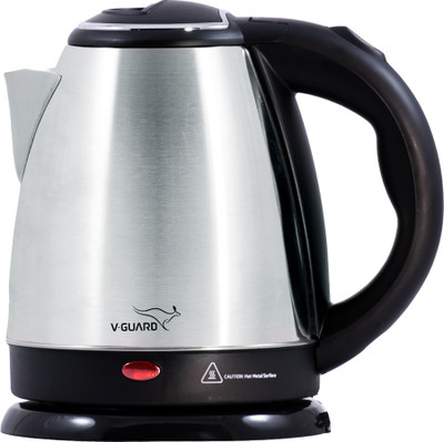 V-Guard VKS15 Stainless Steel 1500 W Electric Kettle  (1.5 L, Steel-Black) For Rs. 599 @ 54 %