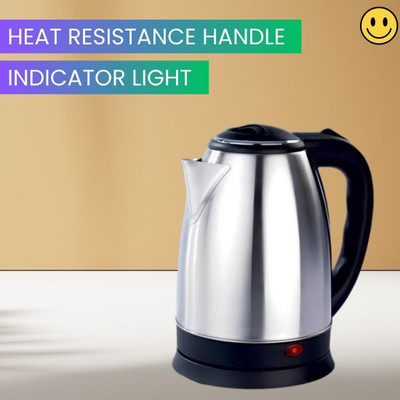 Akshar Enterprise Electric Kettle With Stainless Steel Body 2 Litre for Boiling Water & coffeeA349 Electric Kettle(2 L, Silver & Black)