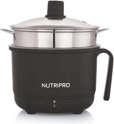 NutriPro MULTI Multi Cooker Electric Kettle(1.2 L, Black)