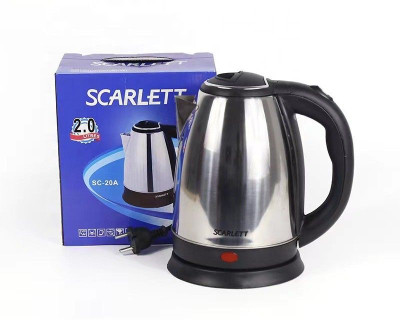 JAMMY ZONES Scarlet Electric Kettle Multi Cooker water warmer automatic stop function J15 Electric Kettle(2 L, Silver, Black)
