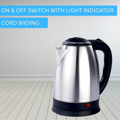 GUPTASONNEW Electric Kettle with Stainless Steel Body, 1.5 litre, for boiling Tea/CoffeeF327 Electric Kettle(2 L, Silver & Black)