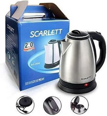 Mart Nest Stainless Stee Scarlet Electric Kettle 2.0 Litre Design For Hot Electric Kettle(2 L, Silver)