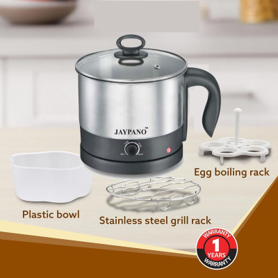 JAYPANO RAPID MULTI KETTLE BLACK (1.5 LTR) Multi Cooker Electric Kettle(1.5 L, Black, Silver)