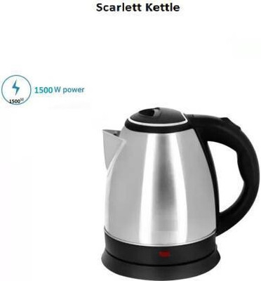 PRATYANG Electric Kettle 2 Liter Multipurpose Large Size Tea Coffee Maker Water Boiler Beverage Maker(2 L, Silver , Black)
