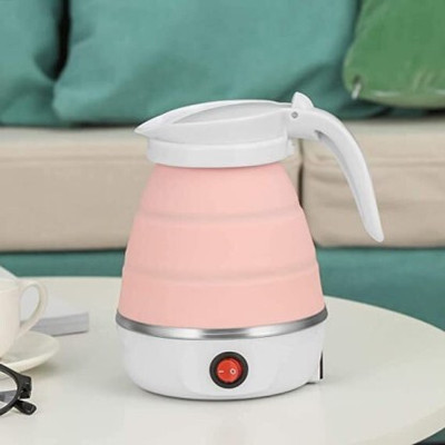 MY COOL STAR Electric Kettle Silicone Travel Mini Foldable_05 Multi Cooker Electric Kettle(0.6 L, White)