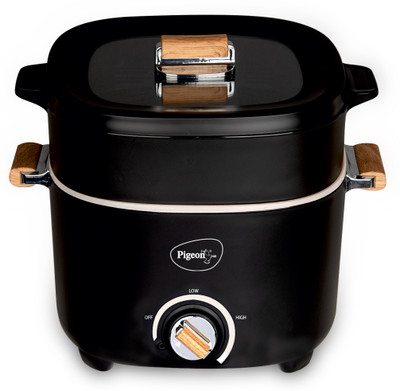 Pigeon Everyday Multi Cooker Electric Kettle(2.5 L, Black)