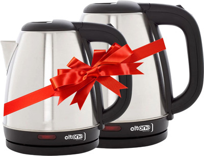Eltons VIVA Pro Super Combo Pack Electric Kettle(1.5 L, Silver, Steel)