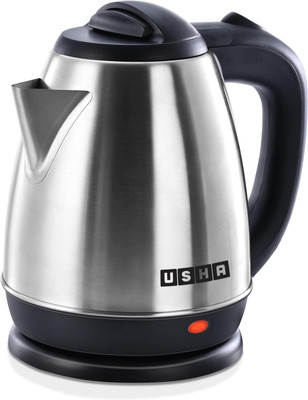 USHA 1.5kettle Multi Cooker Electric Kettle(1.5 L, White, Silver)