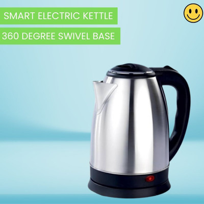 Akshar Enterprise Electric Kettle With Stainless Steel Body 2 Litre for Boiling Water & coffeeA199 Electric Kettle(2 L, Silver & Black)