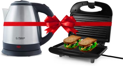 Flipkart SmartBuy Combo Grill Sandwich Maker and Kettle Grill(Black)