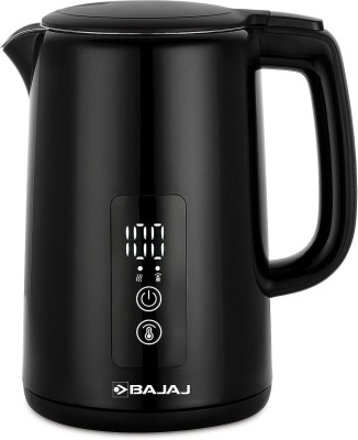 BAJAJ KTP 1.5 Litre Digital Electric Kettle| Auto Shut-Off|Dry Boil Mechanism Electric Kettle(1.5 L, Black)