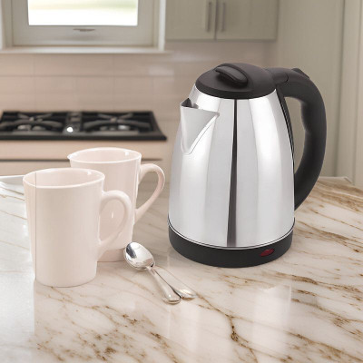 GUPTASONNEW D19_Kettle Extra Large Stainless Steel Electric Kettle with Auto Shut Off Electric Kettle(2 L, Black)