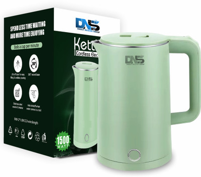 Daily Needs Shop Electric Tea Coffee Kettle Jug With LED Backlight 1500W Electric Kettle(1.8 L, Green)
