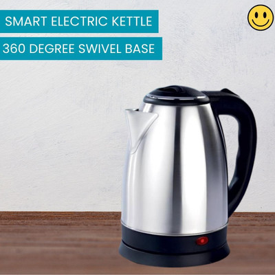 GUPTASONNEW Electric Kettle With Stainless Steel Body 2 Litre for Boiling Water & coffeeX74 Electric Kettle(2 L, Silver & Black)