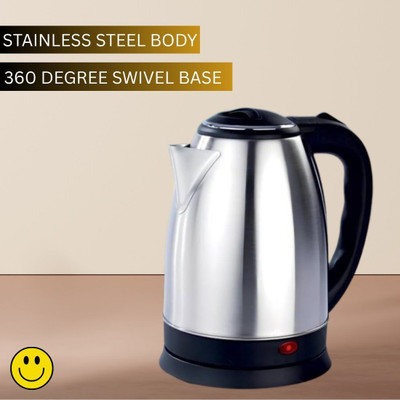GUPTASONNEW Electric Kettle with Stainless Steel Body 1.5 litre for boiling Water/coffeeF268 Electric Kettle(2 L, Silver & Black)