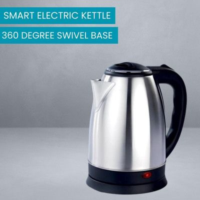 Akshar Enterprise Electric Kettle with Stainless Steel Body, 1.5 litre, for boiling Tea/CoffeeC492 Electric Kettle(2 L, Silver & Black)