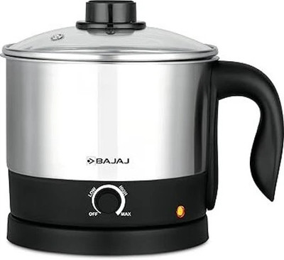 BAJAJ KTS Multicook Electric Kettle(1 L, Black)