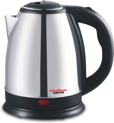 Mart Nest Stainless Steel 1.8 L Electric Kettle For Hot Water, Tea, Coffee Electric Kettle(2 L, Silver, Black)