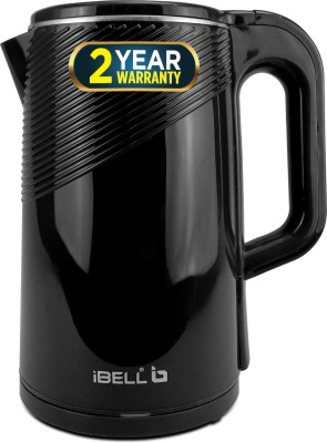 iBELL PEK20BKPLUS Kettle 2L, 1600W Auto Cut-Off, 360°Rotate Base, Safety Lid, Premium Electric Kettle(2 L, Black)