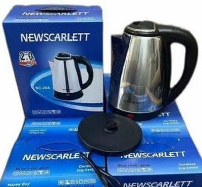 LS NEW SCARLETT SC-20A Electric Kettle(2 L, BLACK & SILVER)