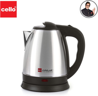 cello QUICK BOIL POPULAR Multi Cooker Electric Kettle(1.5 L, Silver)