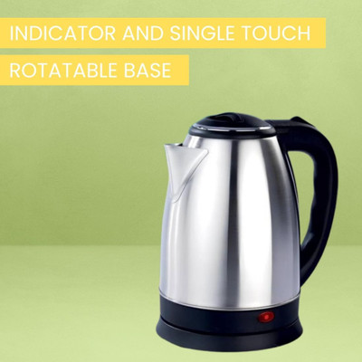 Mart Nest Electric Kettle with Stainless Steel Body, 1.5 litre, for boiling Tea/CoffeeE80 Electric Kettle(2 L, Silver & Black)