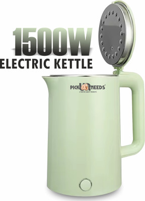 Daily Needs Shop Electric Tea Coffee Kettle Jug With LED Backlight 1500W Electric Kettle(1.8 L, Green)