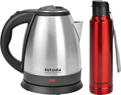 Kutchina EVA SS Electric Kettle with Thermosteel Water Bottle Combo Electric Kettle