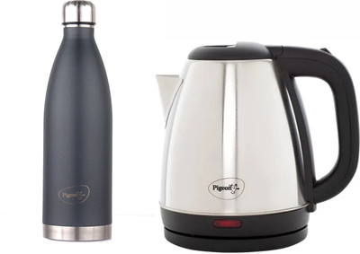 Pigeon 19004361 Electric Kettle(1.5 L, Silver/Black)
