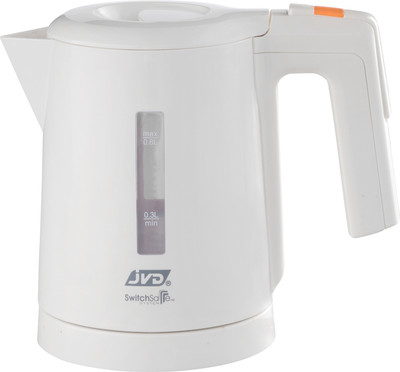 JVD Duchesse 800 ml, 1310 Watts |PP Housing, Stainless Steel Heating Plate, Ivory, Electric Kettle(0.8 L, White)